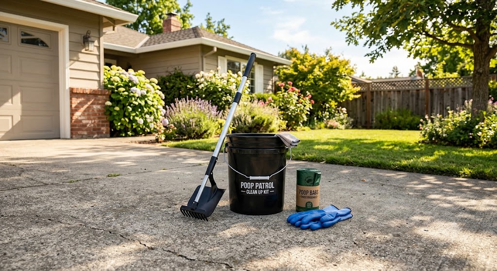 Affordable starter equipment for a dog waste removal business under $500.