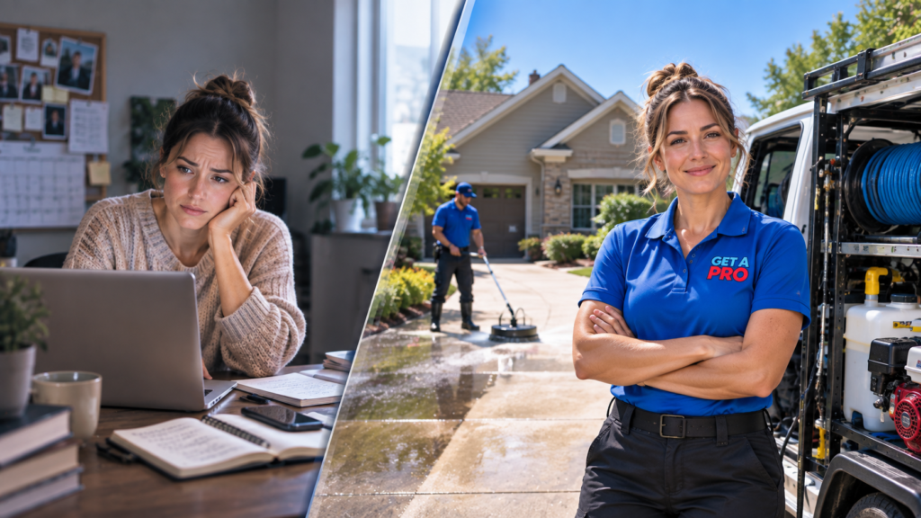 Pressure washing business case study - Get A PRO success story