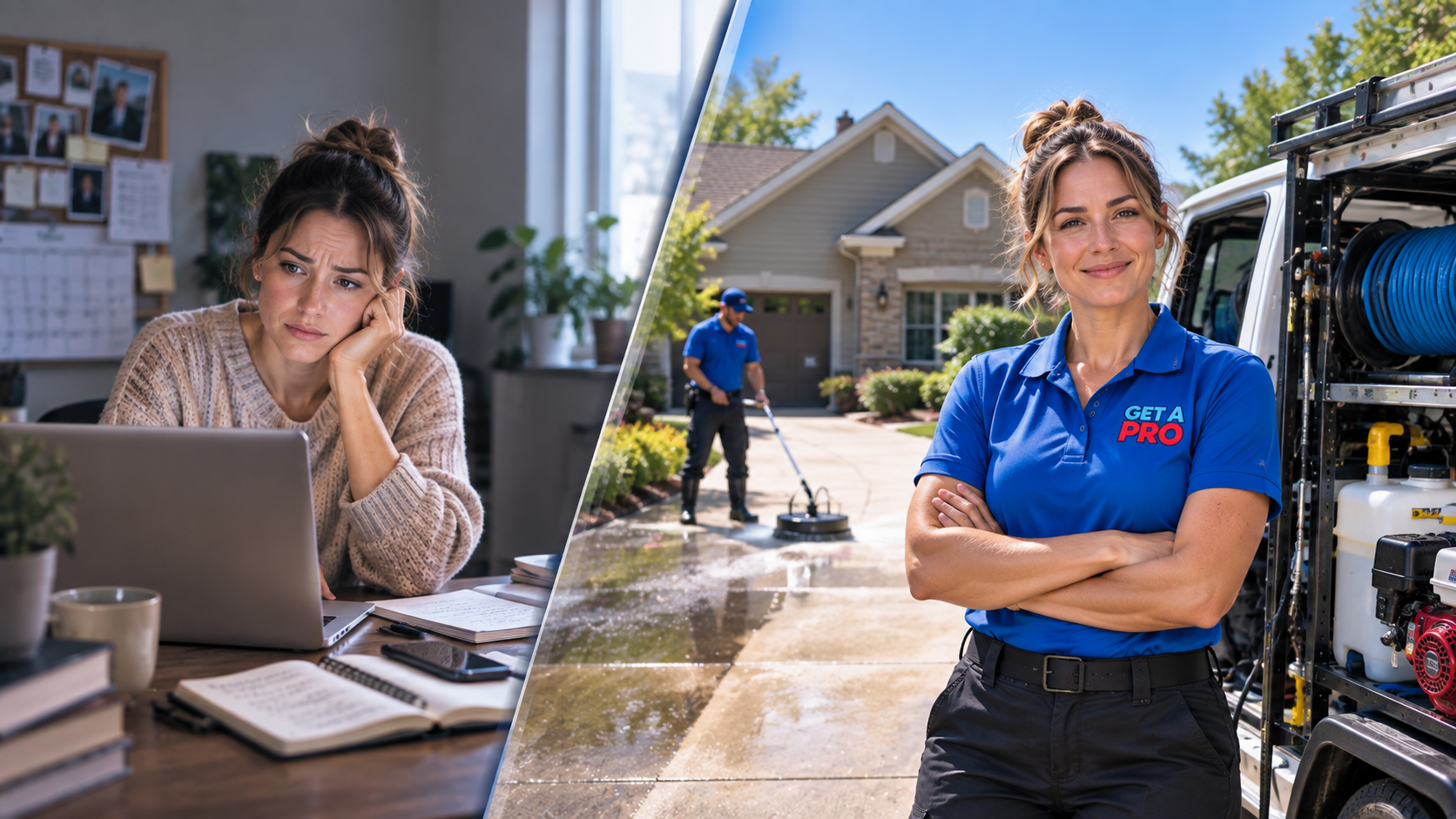 Pressure washing business case study - Get A PRO success story