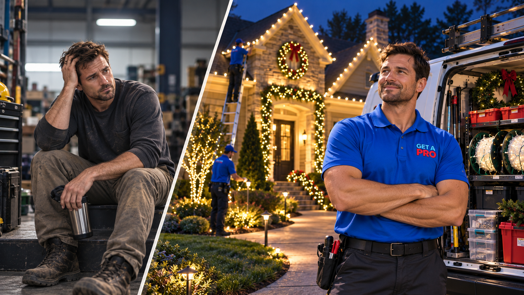 Holiday lighting business case study - Get A PRO five-figure season